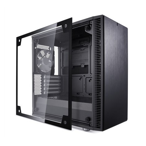 Fractal Design | Define Mini C TG | FD-CA-DEF-MINI-C-BK-TG | Side window | Left side panel - Tempered Glass | Black | Micro ATX - 13